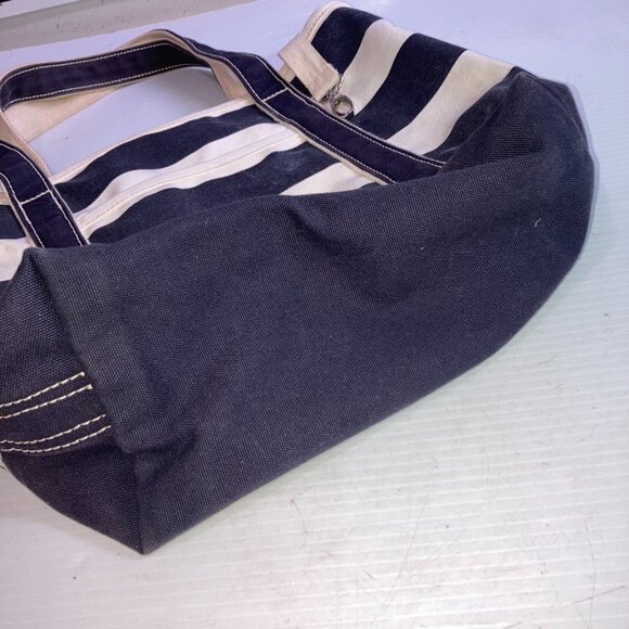 Lands End Canvas Open Top Tote Bags 14w x 12h Lot of 2 - Picture 4 of 13